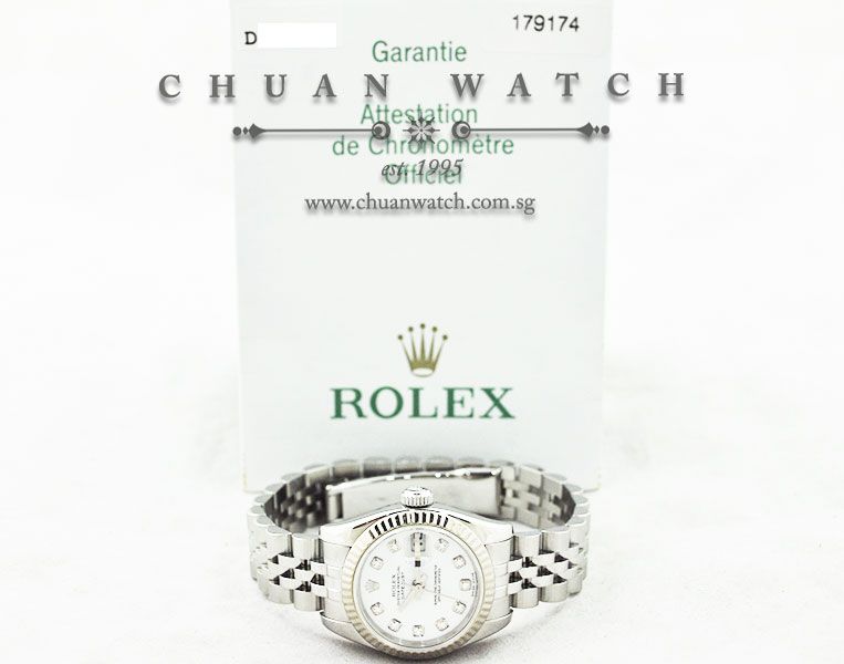 Rolex Ladies DateJust 26mm 179174 White Diamonds - Image 5