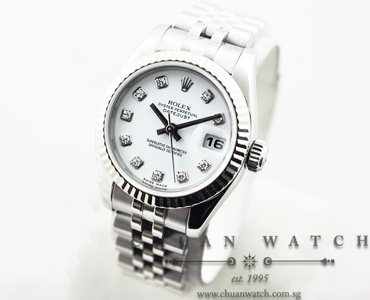 Rolex Ladies DateJust 26mm 179174 White Diamonds - Image 2