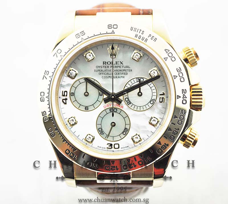 Rolex Cosmograph Daytona 116518 White MOP Diamonds