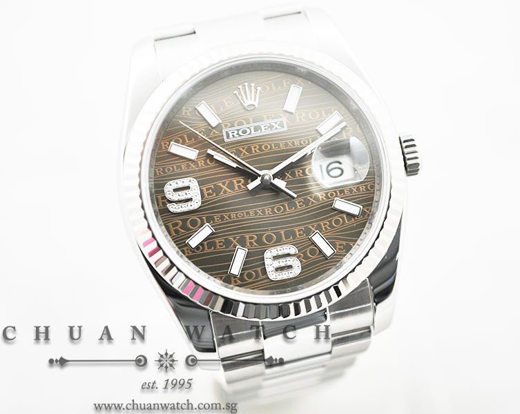 Rolex Gents DateJust 36mm 116234 Bronze Waves 6.9. Diamonds - Image 3