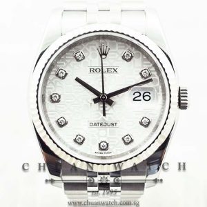 Rolex Gents DateJust 36mm 116234 Silver Jubilee Diamonds