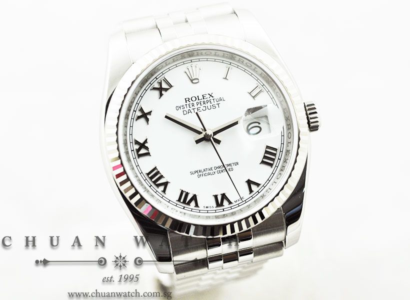 Rolex Gents DateJust 36mm 116234 White Roman - Image 3