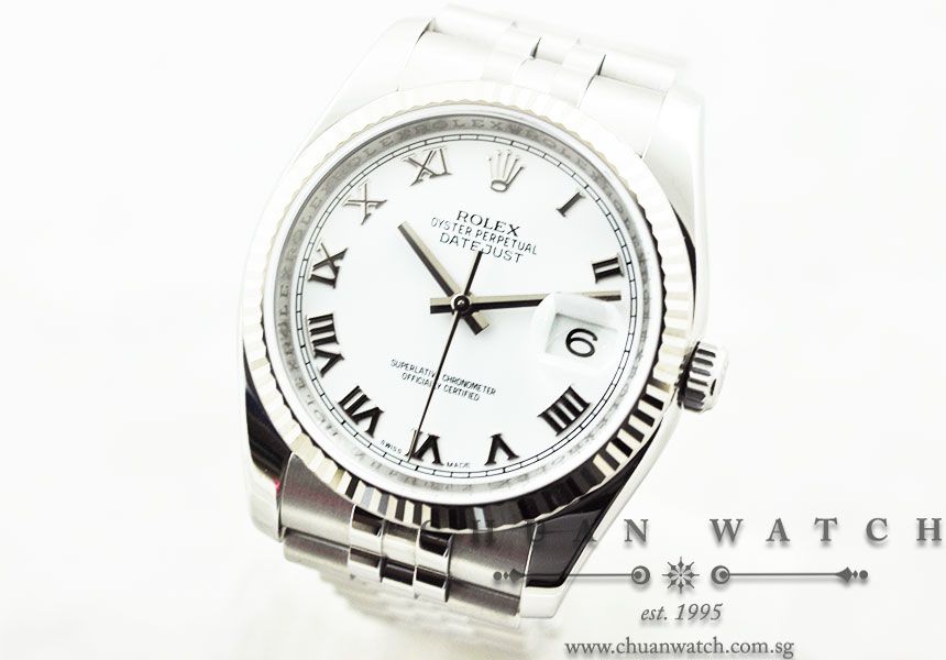 Rolex Gents DateJust 36mm 116234 White Roman - Image 2