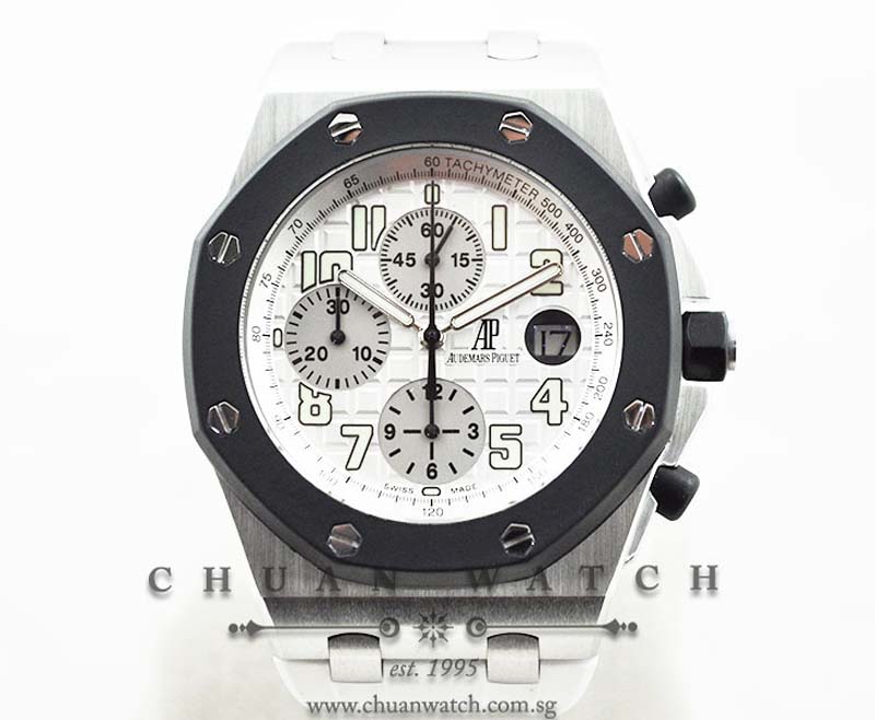 Audemars Piguet Royal Oak Offshore Rubber Clad White 25940SK - Discontinued