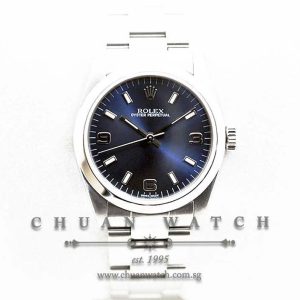 Rolex Boys Oyster Perpetual 31mm 77080 Blue Rhodium 3.6.9. - Discontinued
