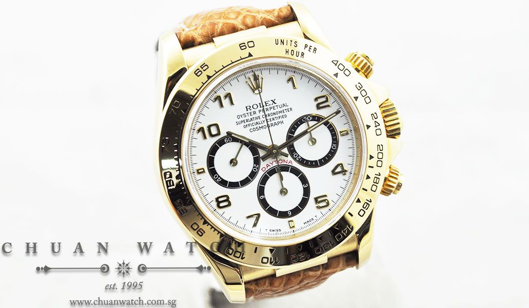 Rolex Cosmograph Zenith Daytona 16518 White Arabic Inverted 6 - Discontinued - Image 3