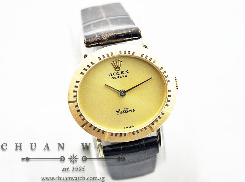 Rolex Vintage Cellini 25mm 4081 Champagne Rhodium - Discontinued - Image 3