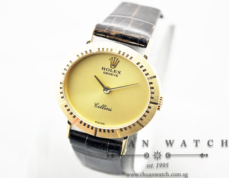 Rolex Vintage Cellini 25mm 4081 Champagne Rhodium - Discontinued - Image 2