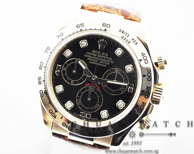 Rolex Cosmograph Daytona 116518 Black Diamonds - Image 2