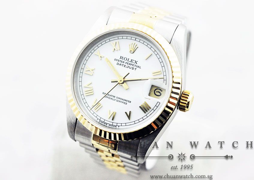 Rolex Boys DateJust 31mm 68273 White Roman - Discontinued - Image 2