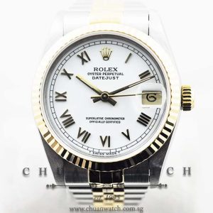 Rolex Boys DateJust 31mm 68273 White Roman - Discontinued