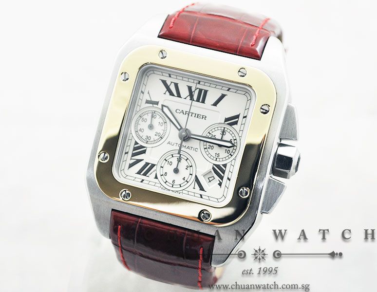 Cartier Santos 100 XL Chronograph W20091X7 - Discontinued - Image 2