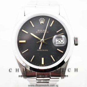 Rolex Oysterdate Precision 34mm 6694 Black Baton - Discontinued