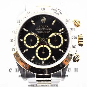 Rolex Cosmograph Zenith Daytona 16523 Black Baton Inverted 6 - Discontinued
