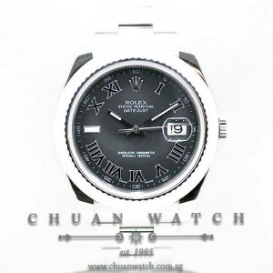 Rolex DateJust II 116334 Matte Grey Roman