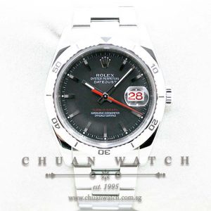 Rolex Gents DateJust Turn-O-Graph Thunderbird 36mm 116264 Matte Grey Baton