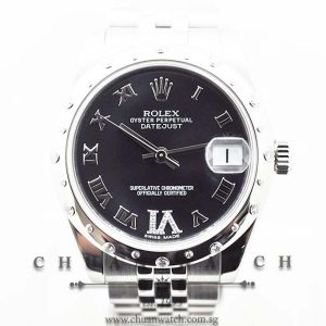 Rolex Boys DateJust 31mm 178344 Purple Roman VI
