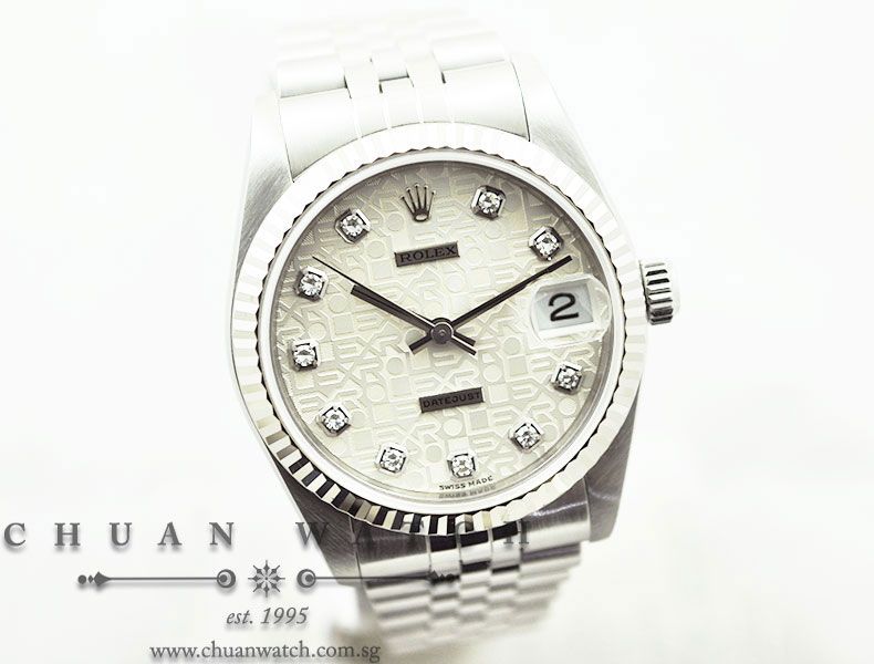 Rolex Boys DateJust 31mm 78274 Silver Jubilee Diamonds - Discontinued - Image 3