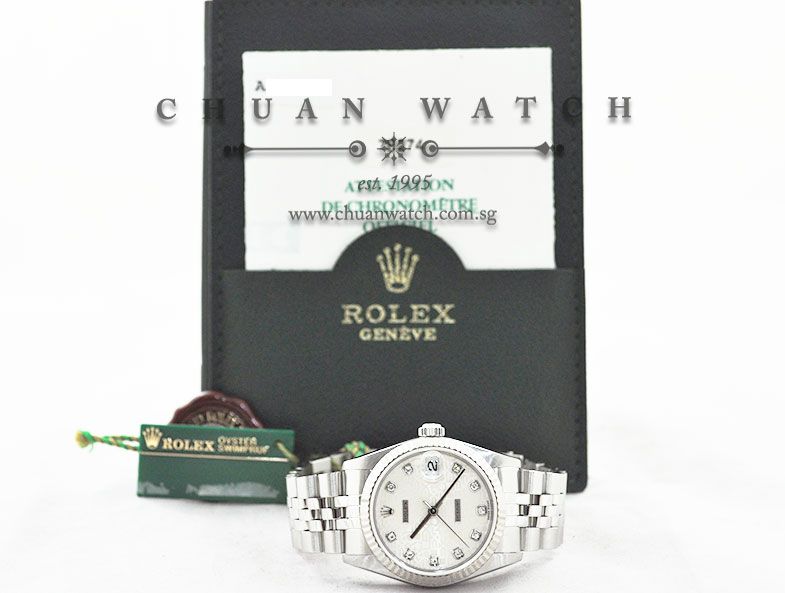 Rolex Boys DateJust 31mm 78274 Silver Jubilee Diamonds - Discontinued - Image 5
