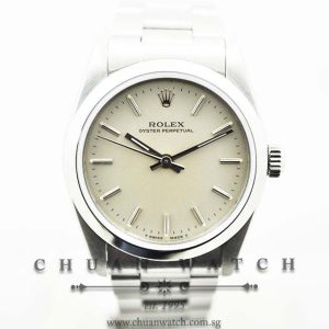 Rolex Boys Oyster Perpetual No-Date 30mm 67480 Ivory Baton - Discontinued