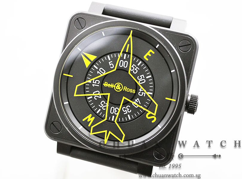 Bell & Ross Heading Indicator All Black PVD BR01-92-SHe - Limited Edition of 999 Pieces Only - Image 2