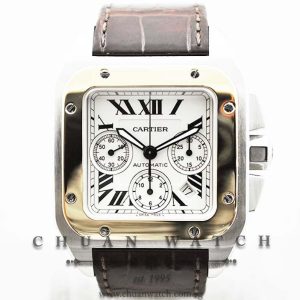 Cartier Santos 100 XL Chronograph W20091X7 Two-Tone