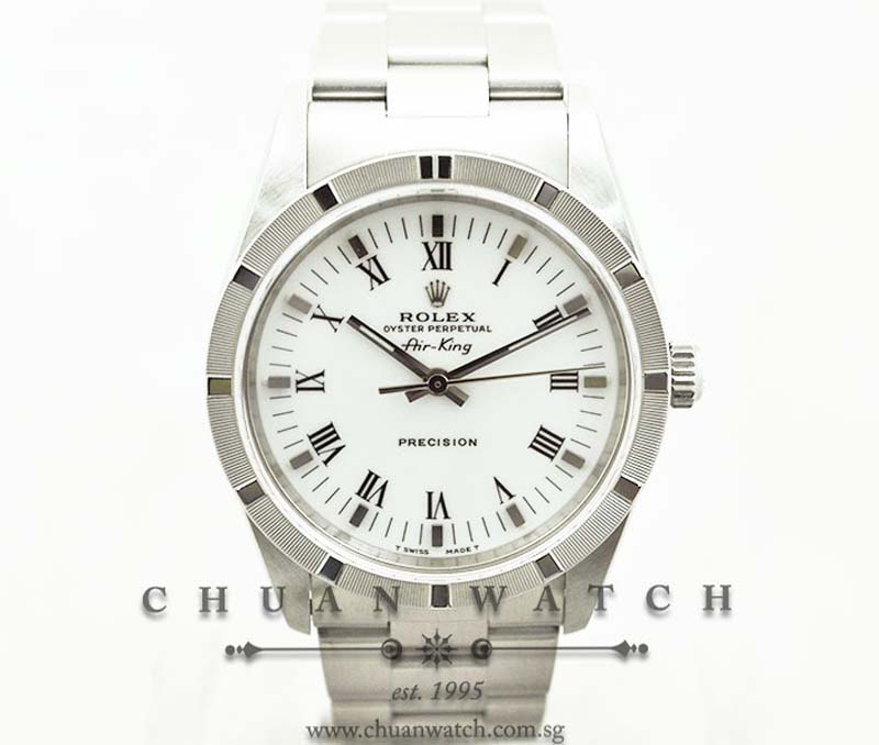 Rolex Air-King 34mm 14010 White Roman - Discontinued