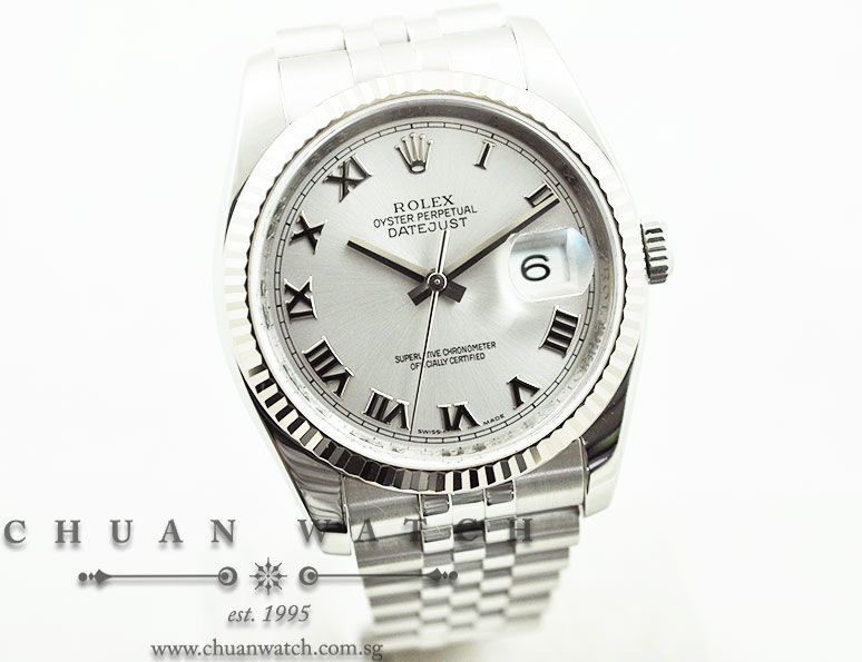 Rolex Gents DateJust 36mm 116234 Silver Sunburst Roman - Image 3