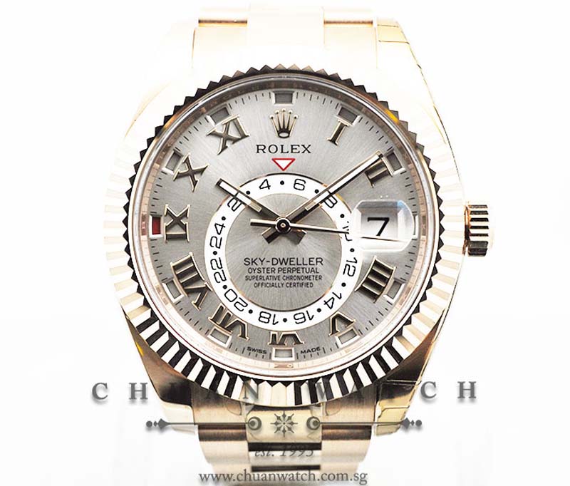 Rolex Sky-Dweller Annual Calendar GMT 326935 Sundust Roman