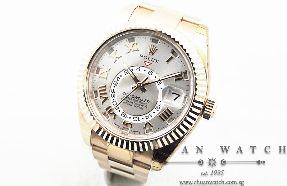 Rolex Sky-Dweller Annual Calendar GMT 326935 Sundust Roman - Image 2