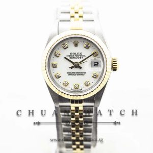 Rolex Ladies DateJust 26mm 79173 White Diamonds - Discontinued