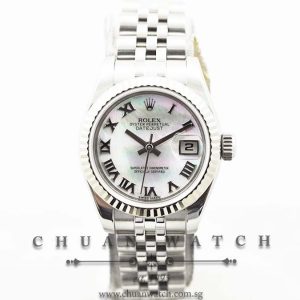 Rolex Ladies DateJust 26mm 179174 Pink MOP Roman