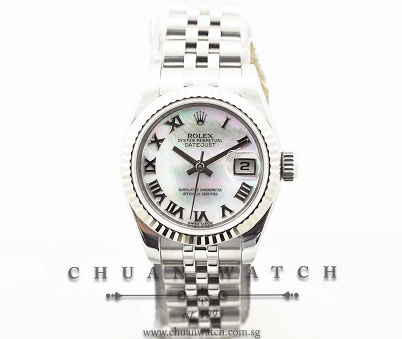 Rolex Ladies DateJust 26mm 179174 Pink MOP Roman