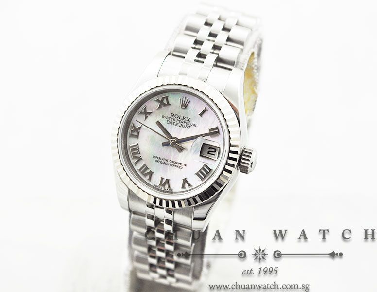 Rolex Ladies DateJust 26mm 179174 Pink MOP Roman - Image 2