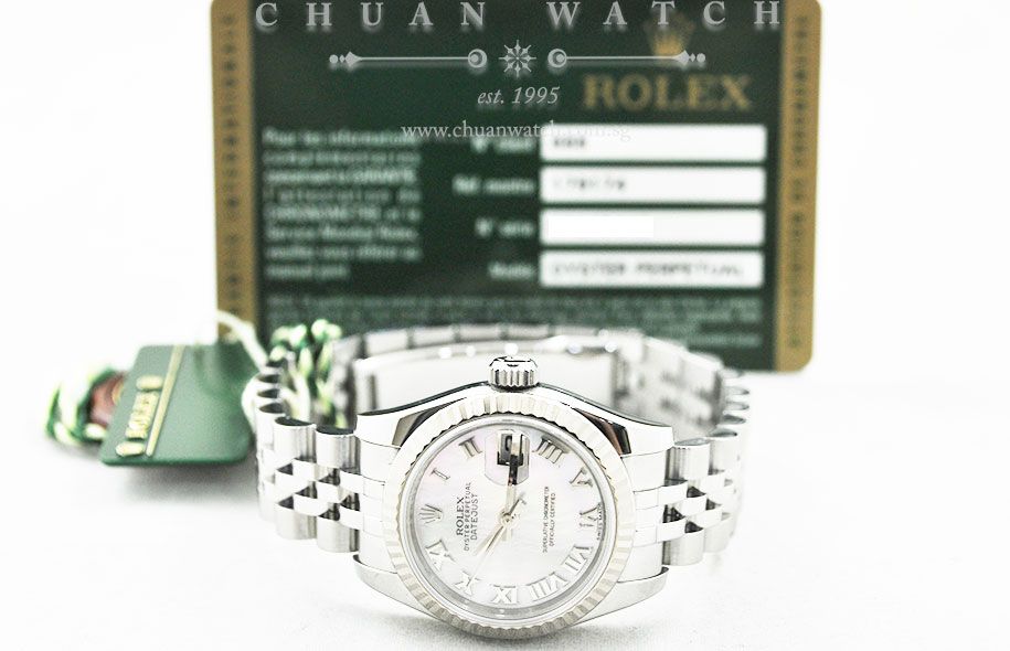 Rolex Ladies DateJust 26mm 179174 Pink MOP Roman - Image 5