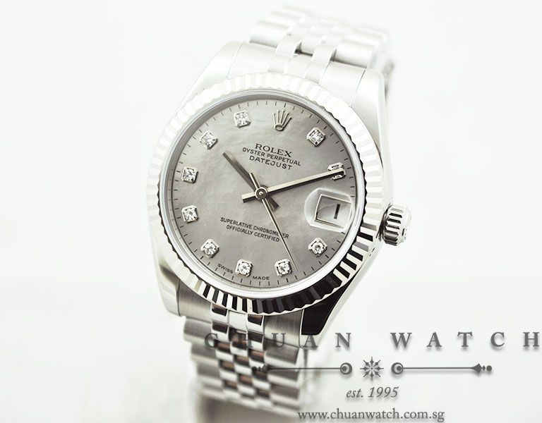 Rolex Boys DateJust 31mm 178274 Goldust Dream Diamonds - Image 2