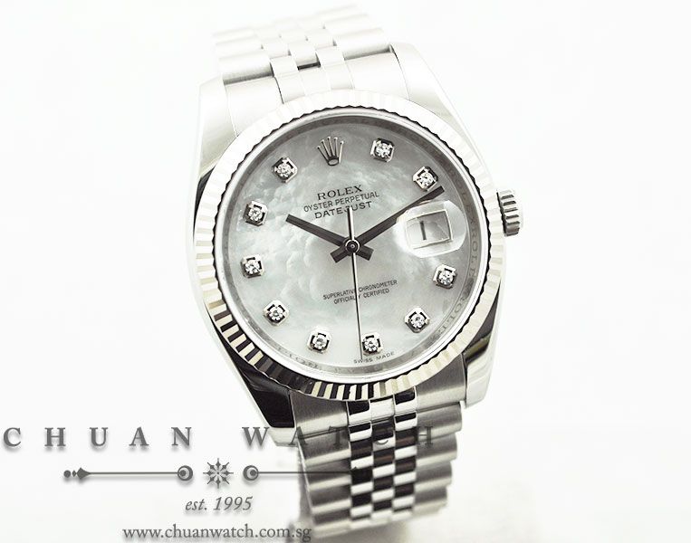 Rolex Gents DateJust 36mm 116234 White MOP Diamonds - Image 3