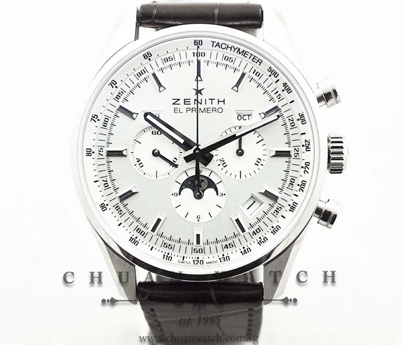 Zenith El Primero 410 Triple Calendar MoonPhase Chronograph 03.2091.410/01.C494