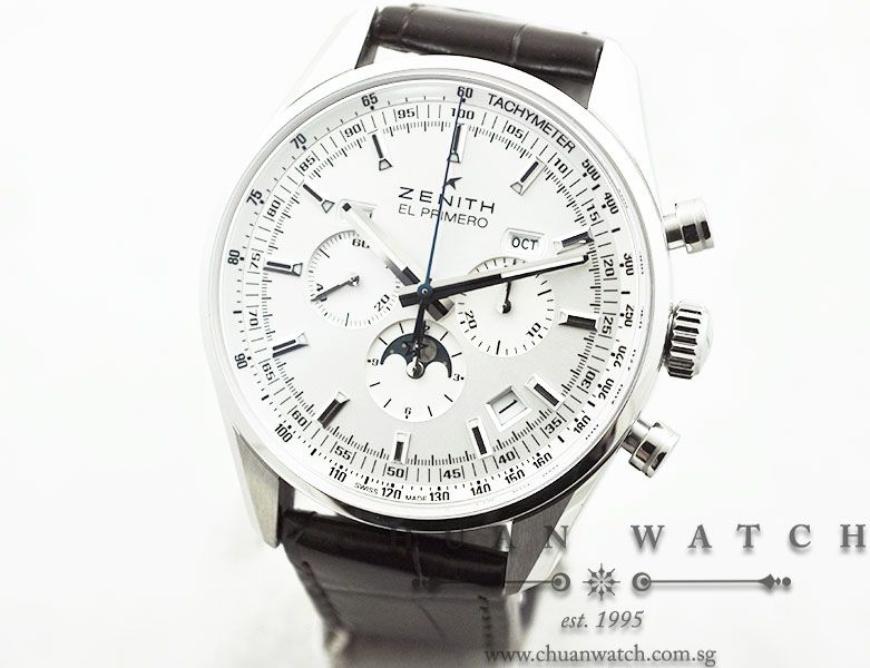 Zenith El Primero 410 Triple Calendar MoonPhase Chronograph 03.2091.410/01.C494 - Image 2