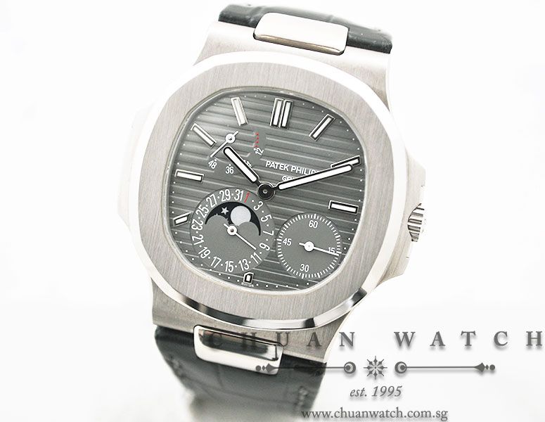 Patek Philippe Nautilus MoonPhase Power-Reserve White Gold 40mm 5712G-001 - Image 2