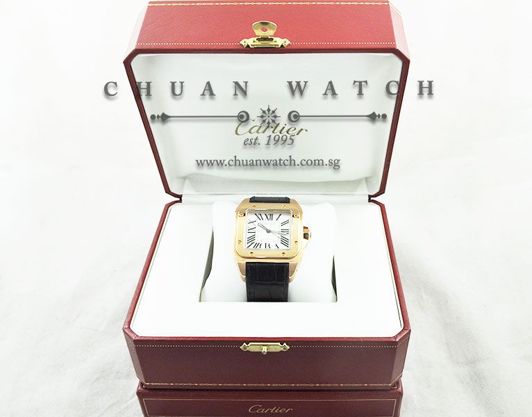 Cartier Santos 100 XL Rose Gold W20095Y1 - Image 5