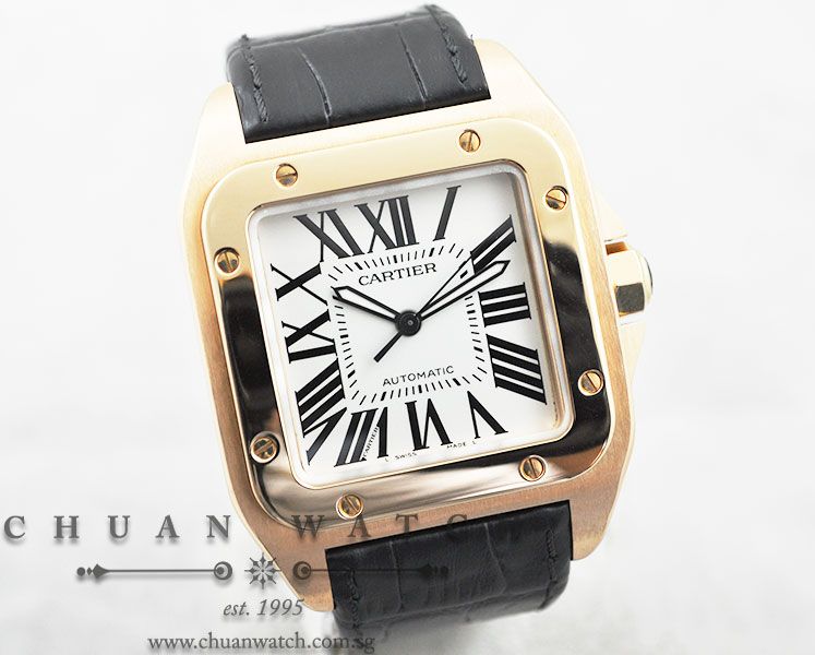 Cartier Santos 100 XL Rose Gold W20095Y1 - Image 3