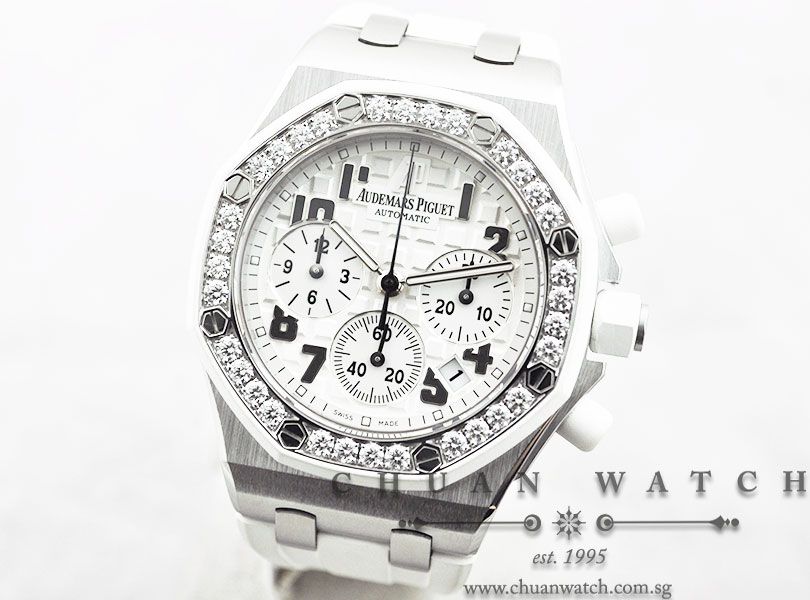 Audemars Piguet Ladies Royal Oak Offshore 37mm 26048SK White - Discontinued - Image 2