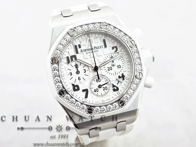 Audemars Piguet Ladies Royal Oak Offshore 37mm 26048SK White - Discontinued - Image 3