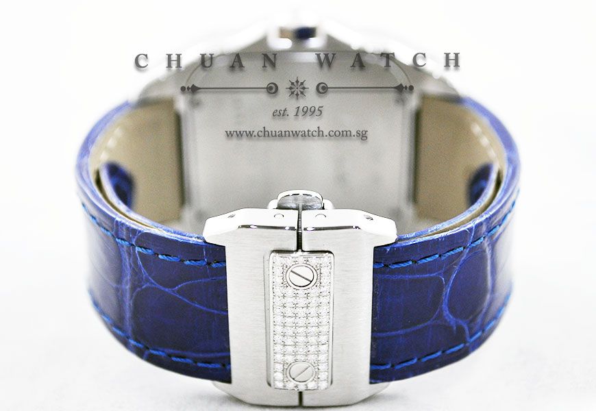 Cartier Santos de Cartier 腕時計 Cartier Santos 100 XL Pave Diamonds W20073X8 :: Chuan Watch