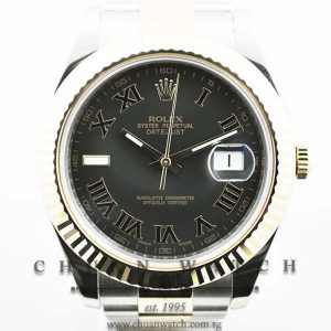 Rolex DateJust II 116333 Black Painted Roman