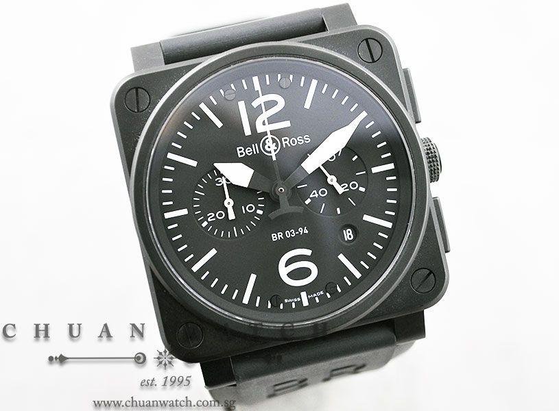 Bell & Ross Instrument Chronograph Phantom BR03-94 - Image 3