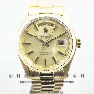 Rolex Vintage Day-Date President 36mm 1803 Champagne Sunburst Baton - Discontinued