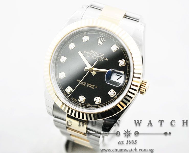 Rolex Gents DateJust 41 126333 Black Diamonds - Image 2