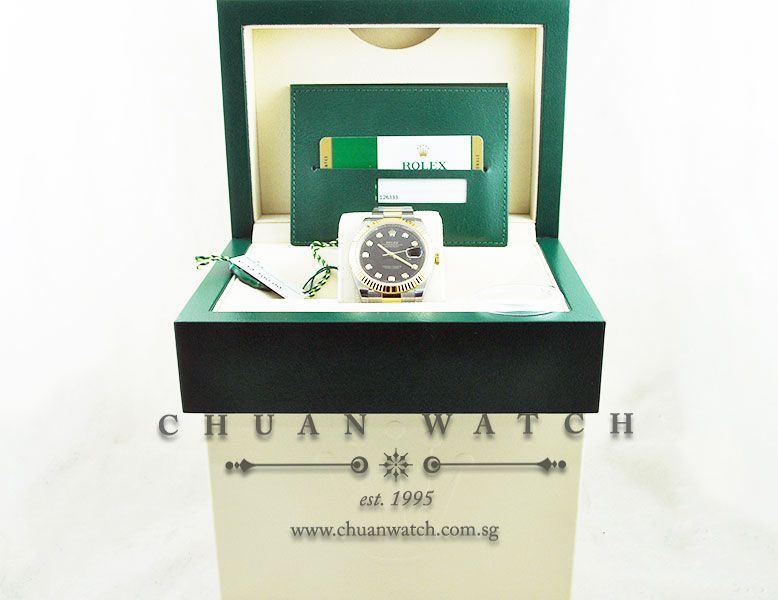 Rolex Gents DateJust 41 126333 Black Diamonds - Image 5